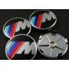 4X LOGO JANTE BMW M/// E39 E46 X5 E38 E90 E91 E92 E93 Z3 Z4 E53 E65