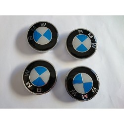 4X LOGO JANTE BMW BLEU ET BLANC 68 MM E39 E46 X5 E38 E90 E91 E92 E93 Z3 Z4 E53 E65 X3 M3 M5 E90 E36 ETC...