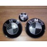 2X LOGO COFFRE & CAPOT BMW e39 e46 x5 e53 e36 z3 z4 e38 etc CARBON NOIR