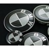 2X LOGO COFFRE & CAPOT BMW e39 e46 x5 e53 e36 z3 z4 e38 etc CARBON NOIR