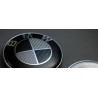 2X LOGO COFFRE & CAPOT BMW e39 e46 x5 e53 e36 z3 z4 e38 etc CARBON NOIR