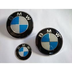 3 X LOGO COFFRE CAPOT VOLANT BMW ORIGINAL E39 E46 X5 E38 E90 E91 E92 E93 Z3 Z4 E53 E65