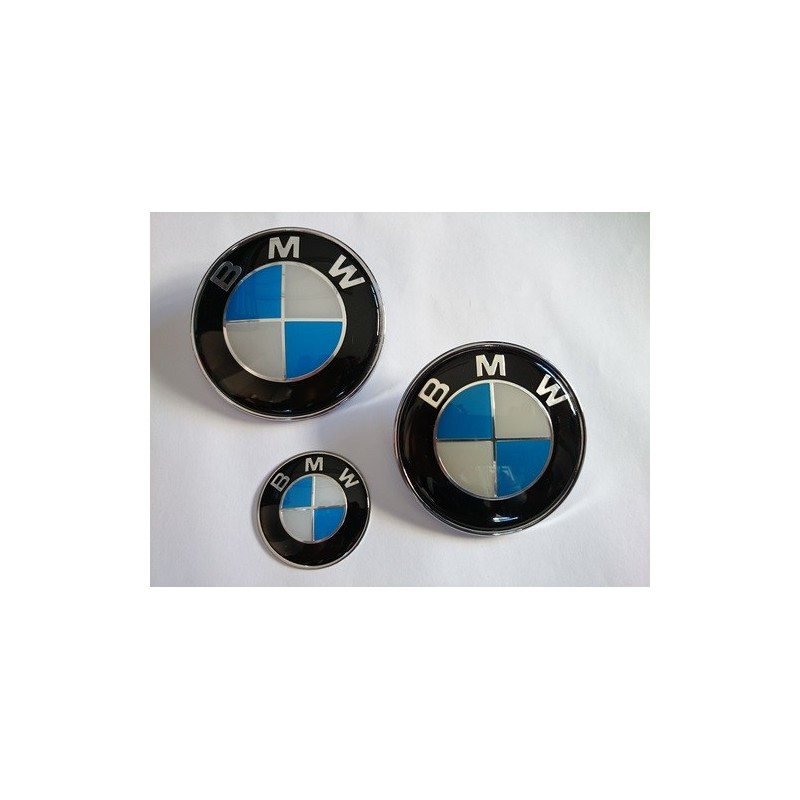 3 X LOGO COFFRE CAPOT VOLANT BMW ORIGINAL E39 E46 X5 E38 E90 E91 E92 E93 Z3 Z4 E53 E65