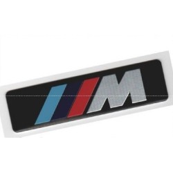 2X LOGO BAGUETTE DE PORTE M/// BMW E36 E39 E46 E53 E38 E39 E65 E60 E90 E92 ORIGINAL M POWER