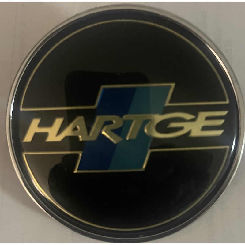 1X LOGO COFFRE BMW HARTGE 74mm E39 E46 X5 E38 E90 E91 E92 E93 Z3 Z4 E53 E65