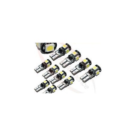 AMPOULE LED W5W BLANC XENON pour BMW E36 E39 E46 X5 E38 E90 E91 E92 E93 Z3 Z4 E53 E65 X3 M3 M5