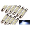 AMPOULE LED SMD 39mm C5W NAVETTE BLANC XENON pour BMW E36 E39 E46 X5 E38 E90 E91 E92 E93 Z3 Z4 E53 E65 X3 M3 MERCEDES AUDI