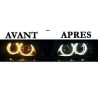 ANGEL EYE EYES BMW E39 E53 E60 E61 E63 E65 E66 E87 BLANC XENON ANTI ERREUR ODB pour BMW E36 E39 E46 X5 E38 E53 E65 M5