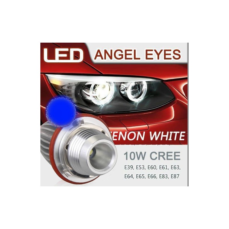 ANGEL EYE EYES BMW E39 E53 E60 E61 E63 E65 E66 E87 BLANC XENON ANTI ERREUR ODB pour BMW E36 E39 E46 X5 E38 E53 E65 M5