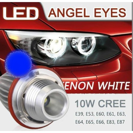 ANGEL EYE EYES BMW E39 E53 E60 E61 E63 E65 E66 E87 BLANC XENON ANTI ERREUR ODB pour BMW E36 E39 E46 X5 E38 E53 E65 M5