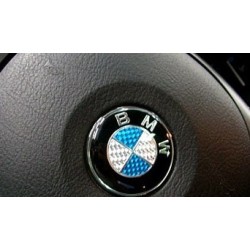 BMW LOGO VOLANT CARBON BLEU...