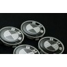 4X LOGO JANTE BMW CARBON NOIR 68 MM E39 E46 X5 E38 E90 E91 E92 E93 Z3 Z4 E53 E65 X3 M3 M5 E90 E36 ETC...