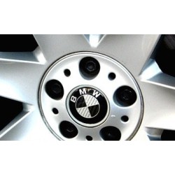 4X LOGO JANTE BMW CARBON NOIR 68 MM E39 E46 X5 E38 E90 E91 E92 E93 Z3 Z4 E53 E65 X3 M3 M5 E90 E36 ETC...