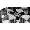 4X LOGO JANTE BMW CARBON NOIR 68 MM E39 E46 X5 E38 E90 E91 E92 E93 Z3 Z4 E53 E65 X3 M3 M5 E90 E36 ETC...