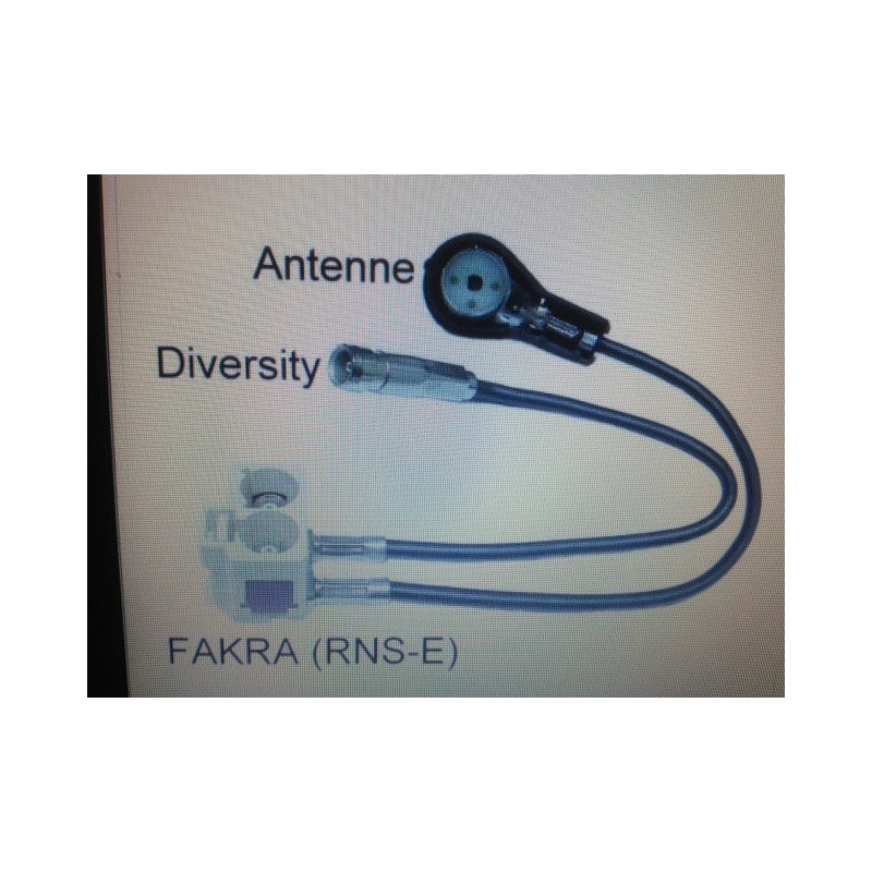 Antenne adaptateur deversity AUDI aA3 A4 A6 RNS-E FAKRA Plug & Play ISO Fakra MERCEDES NAVIGATION AUDI RNS-E Plug & Play