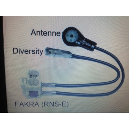 Antenne adaptateur deversity AUDI aA3 A4 A6 RNS-E FAKRA Plug & Play ISO Fakra MERCEDES NAVIGATION AUDI RNS-E Plug & Play