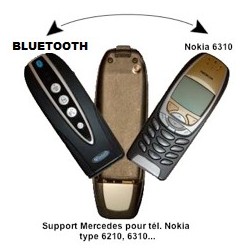 ADAPTATEUR BLUETOOTH POUR MERCEDES W220 NOKIA 6210 6310 HFP ADAPTER