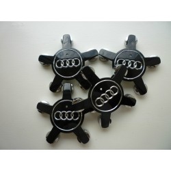 4X LOGO JANTE NOIR AUDI A4...