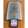 PCMCIA SD MERCEDES ORIGINAL ALU CHROME BLEU ET BLANC W211 W204 W203 W212 W209 W169 W171 W245 W219 W208 W164 W163 TOUT MODELE