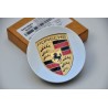 KITS LOGO JANTE 76MM GRIS ARGENT PORSCHE 911 996 CARRERA BOXSTER CAYENNE 997