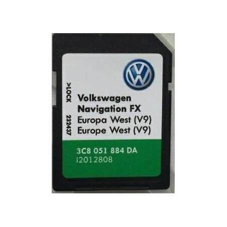 CARTE SD NAVIGATION FRANCE - EUROPE RNS310 V9 2017 PASSAT GOLF 5 6 TIGUAN SIROCCO