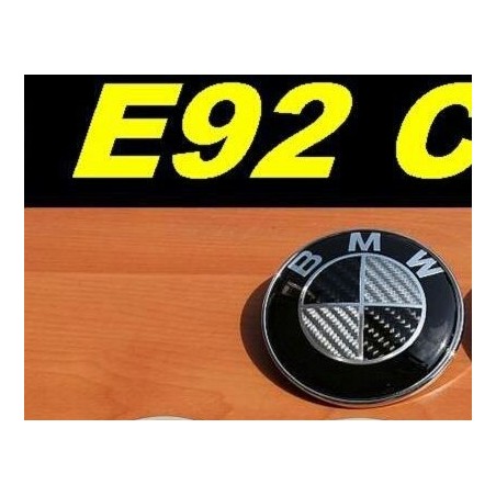 LOGO COFFRE BMW CARBONE NOIR E92 E93 M3 EMBLEM