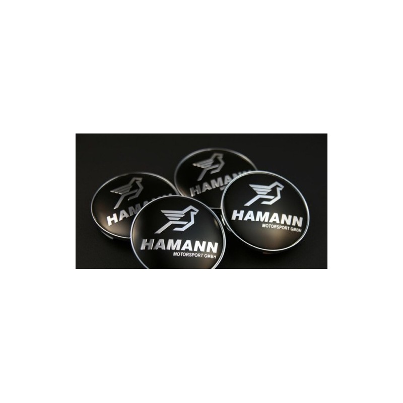 4X LOGO JANTE BMW HAMANN BLACK FORGED E60 E87 E39 E46 X5 E38 E90 E91 E92 E93 Z3 Z4 E53 E65 X3 M3 M5