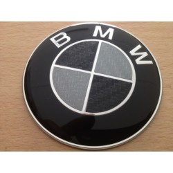 4X LOGO JANTE BMW CARBON NOIR 65 MM E39 E46 X5 E38 E90 E91 E92 E93 Z3 Z4 E53 E65 X3 M3 M5 E90 E36 ETC...