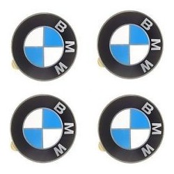 BMW 4X LOGO JANTE AILE BMW 65 MM E39 E46 X5 E38 E90 E91 E92 E93 Z3 Z4 E53 E65 X3 M3 M5 E90 E36 ETC...