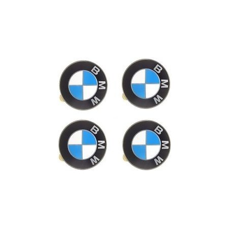 BMW 4X LOGO JANTE AILE BMW 65 MM E39 E46 X5 E38 E90 E91 E92 E93 Z3 Z4 E53 E65 X3 M3 M5 E90 E36 ETC...