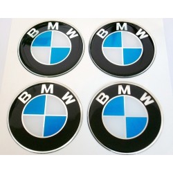 BMW 4X LOGO JANTE AILE BMW 65 MM E39 E46 X5 E38 E90 E91 E92 E93 Z3 Z4 E53 E65 X3 M3 M5 E90 E36 ETC...