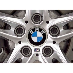 BMW 4X LOGO JANTE AILE BMW 65 MM E39 E46 X5 E38 E90 E91 E92 E93 Z3 Z4 E53 E65 X3 M3 M5 E90 E36 ETC...