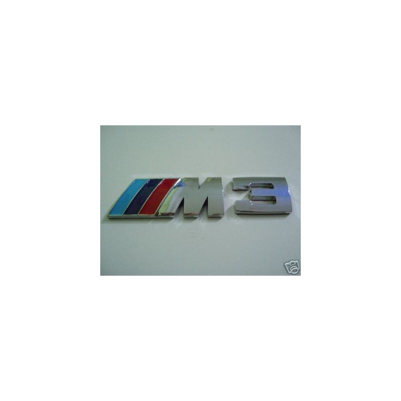 BMW LOGO INSIGNE ALU COFFRE ARRIERE M3 M 3 E39 E46 X5 E38 E90 E91 E92 E93 Z3 Z4 E53 E65