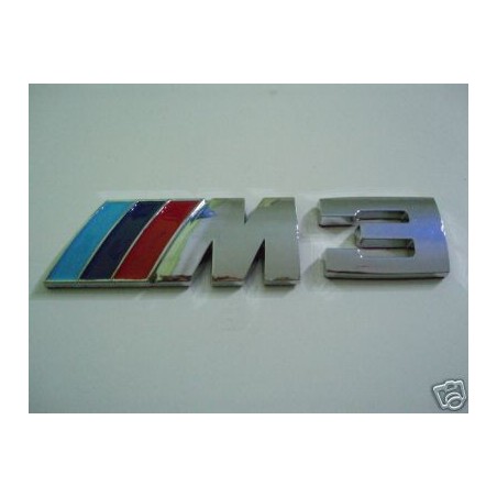 BMW LOGO INSIGNE ALU COFFRE ARRIERE M3 M 3 E39 E46 X5 E38 E90 E91 E92 E93 Z3 Z4 E53 E65