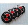 4x LOGO JANTE BMW CARBON ROUGE MM E39 E46 X5 E38 E90 E91 E92 E93 Z3 Z4 E53 E65 X3 M3 M5 E90 E36 ETC...