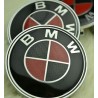 4x LOGO JANTE BMW CARBON ROUGE MM E39 E46 X5 E38 E90 E91 E92 E93 Z3 Z4 E53 E65 X3 M3 M5 E90 E36 ETC...