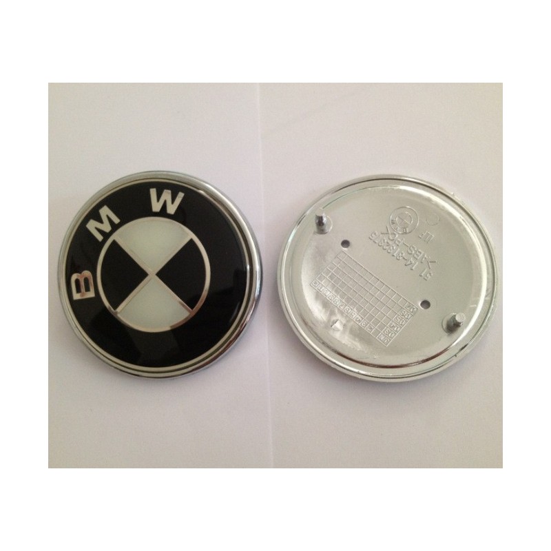 1X LOGO CAPOT BMW ORIGINAL NOIR ET BLANC E39 E46 X5 E38 E90 E91 E92 E93 Z3 Z4 E53 E65