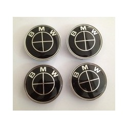 4X LOGO JANTE BMW NOIR E39...