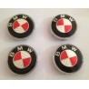 4X LOGO JANTE BMW CARBON ROUGE ET BLANC E39 E46 X5 E38 E90 E91 E92 E93 Z3 Z4 E53 E65 X3 M3 M5