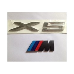 bmw KITS INSIGNE LOGO MONOGRAMME X5 COFFRE ARRIERE ABS + LOGO M TECH M5 E39 E46 X5 E38 E90 E91 E92 E93 Z3 Z4 E53 E65