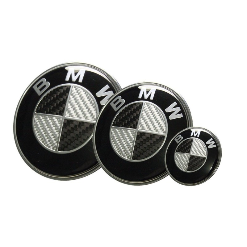 3x LOGO CARBON NOIR COFFRE CAPOT VOLANT JANTE E36 E46 X5 E53 E39 Z4 Z3 E65 e38 E39 E46 X5 E38 E90 E91 E92 E93 E65 X3 M3 M5