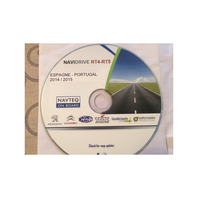 CD GPS PEUGEOT CITROEN 2014 2015 RT4 RT5 ESPAGNE PORTUGAL WIP COM NAVIDRIVE