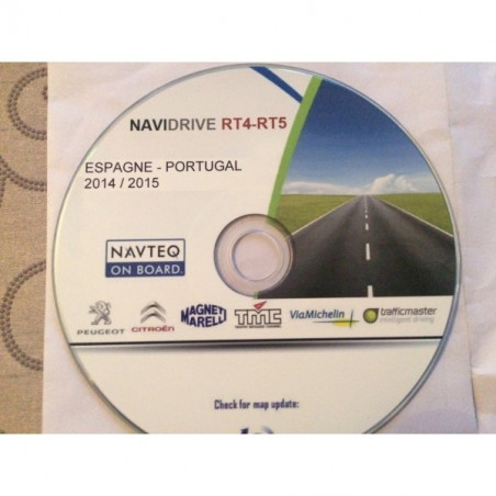 CD GPS PEUGEOT CITROEN 2014 2015 RT4 RT5 ESPAGNE PORTUGAL WIP COM NAVIDRIVE