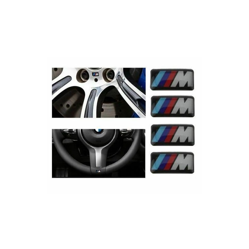 4x PETIT LOGO  JANTE M/// BMW ORIGINAL