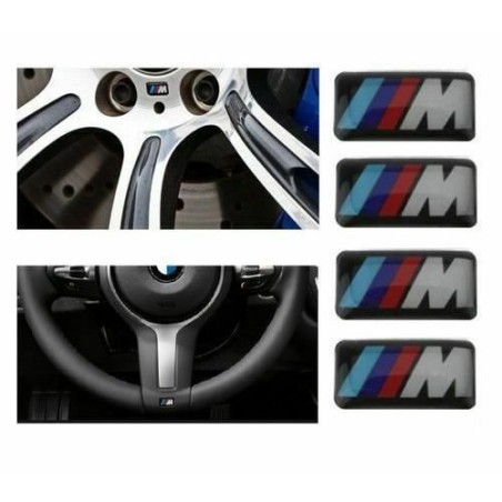 4x PETIT LOGO  JANTE M/// BMW ORIGINAL